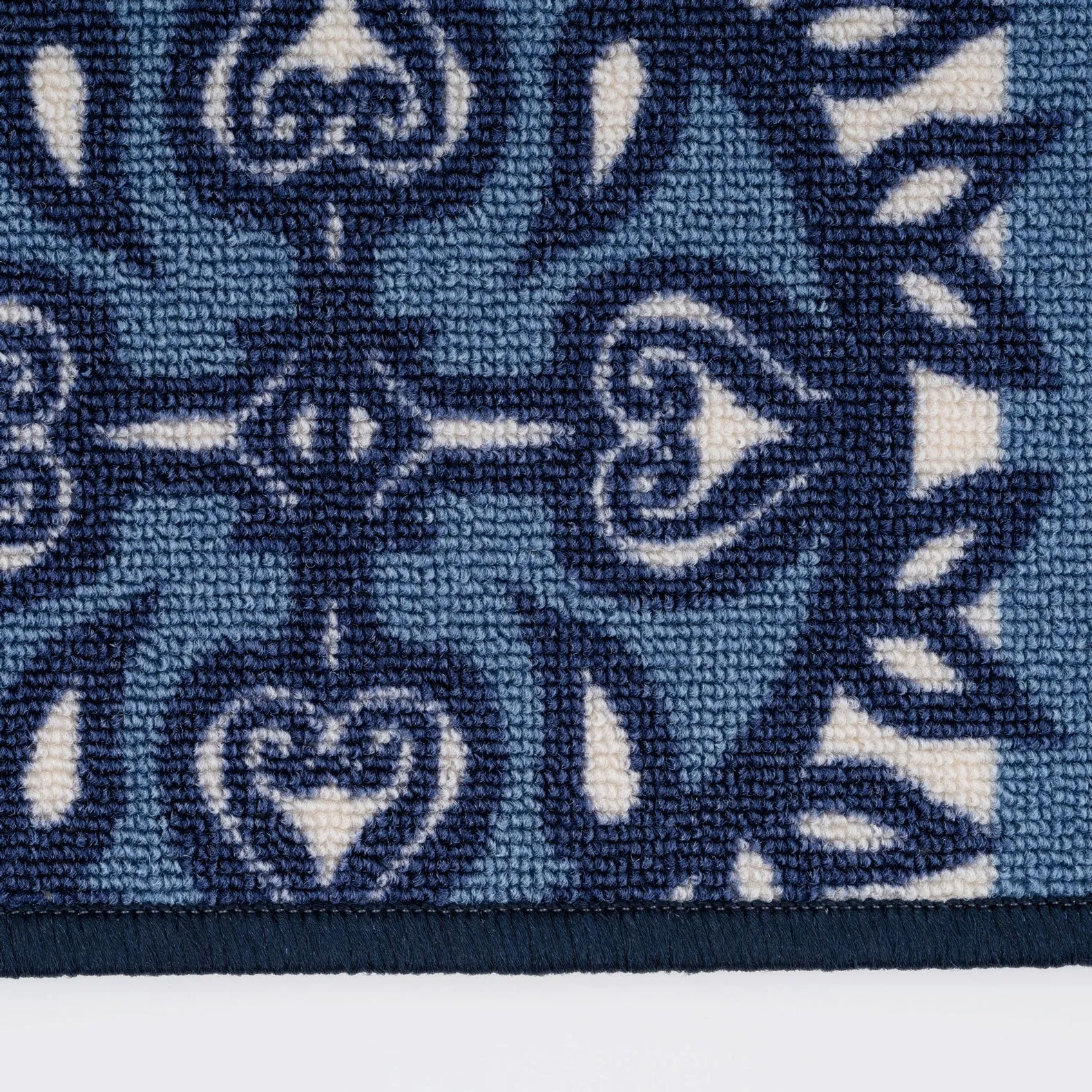 Non Slip Blue Mosaic Mat