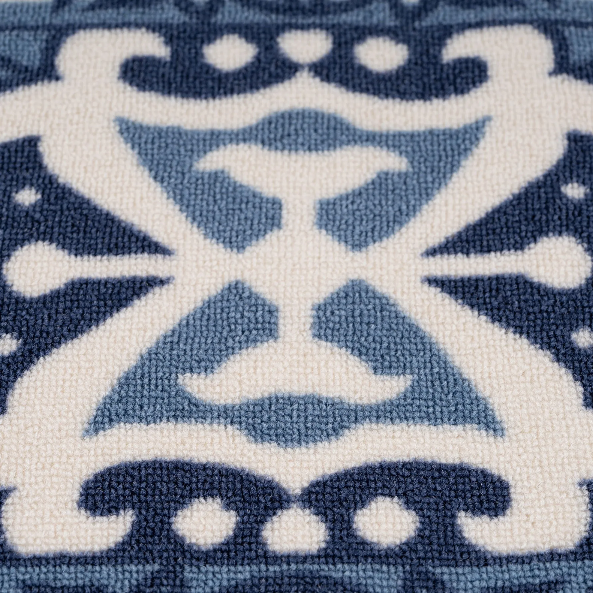 Non Slip Blue Mosaic Mat