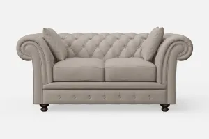 Pesaro 2 Seater Sofa Sand Leather