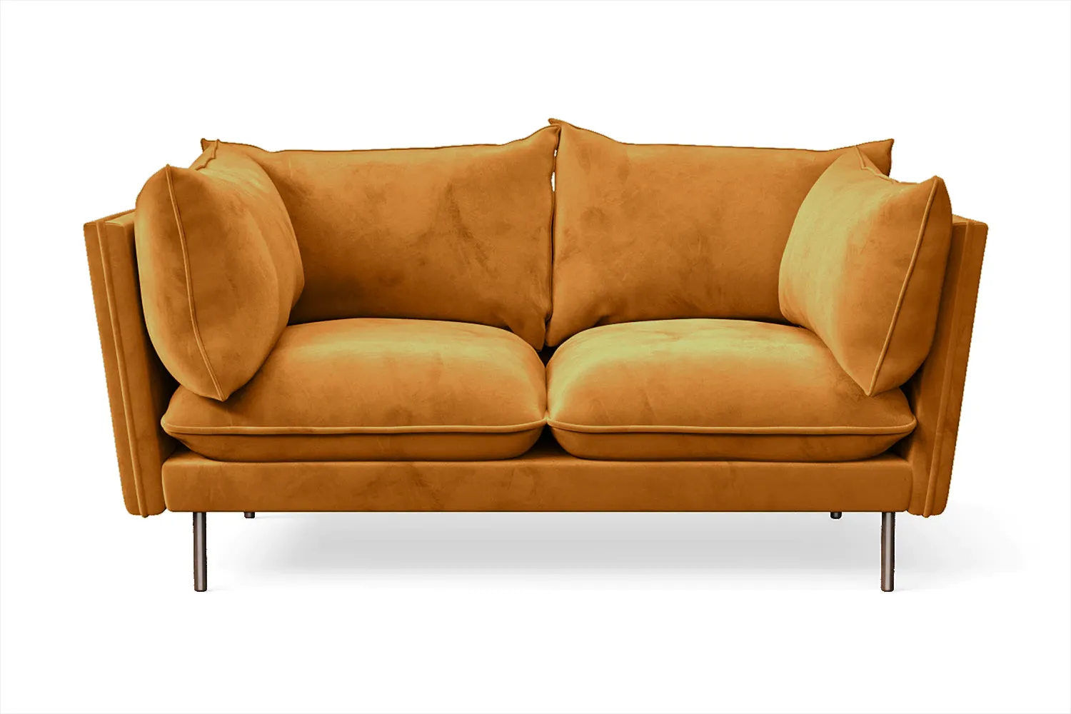 Pistoia 2 Seater Sofa Gold Velvet