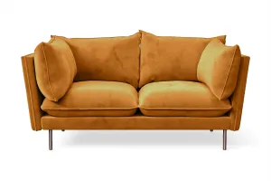 Pistoia 2 Seater Sofa Gold Velvet