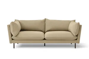 Pistoia 3 Seater Sofa Beige Linen Fabric