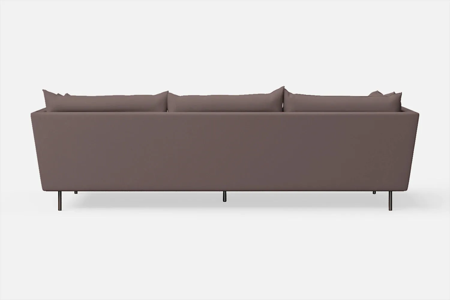 Pistoia 4 Seater Sofa Rose Taupe Leather