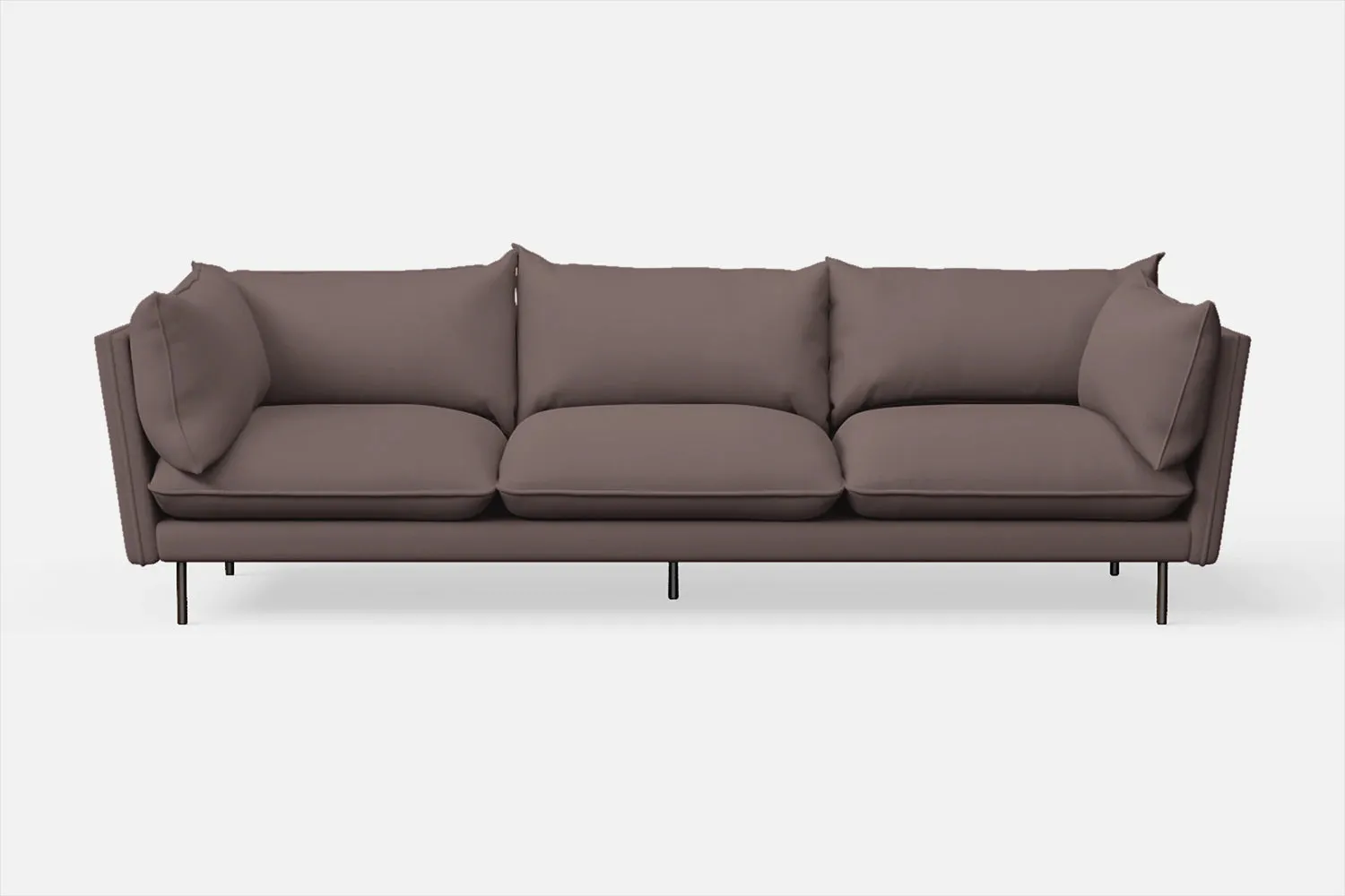 Pistoia 4 Seater Sofa Rose Taupe Leather