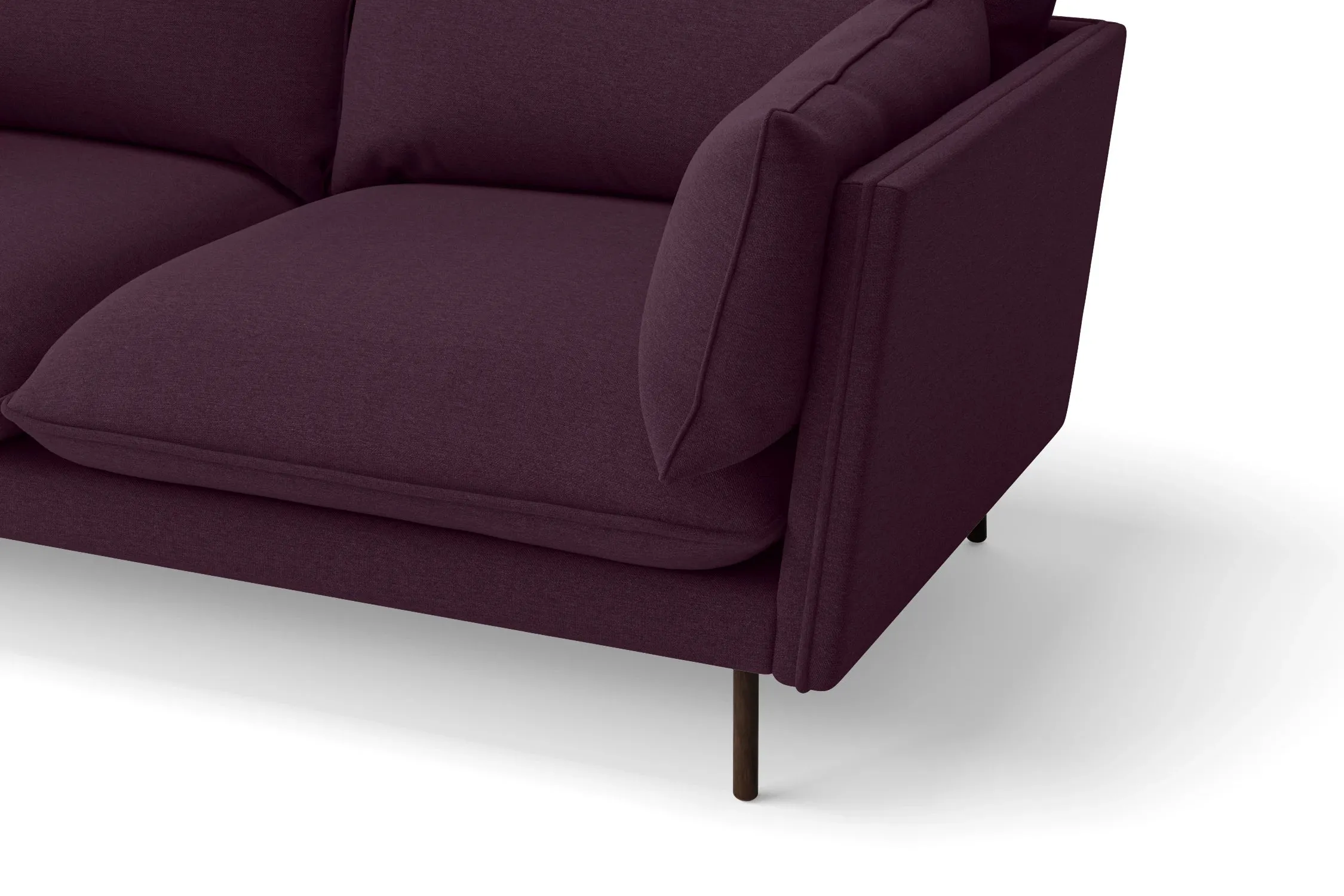 Pistoia Armchair Purple Linen Fabric
