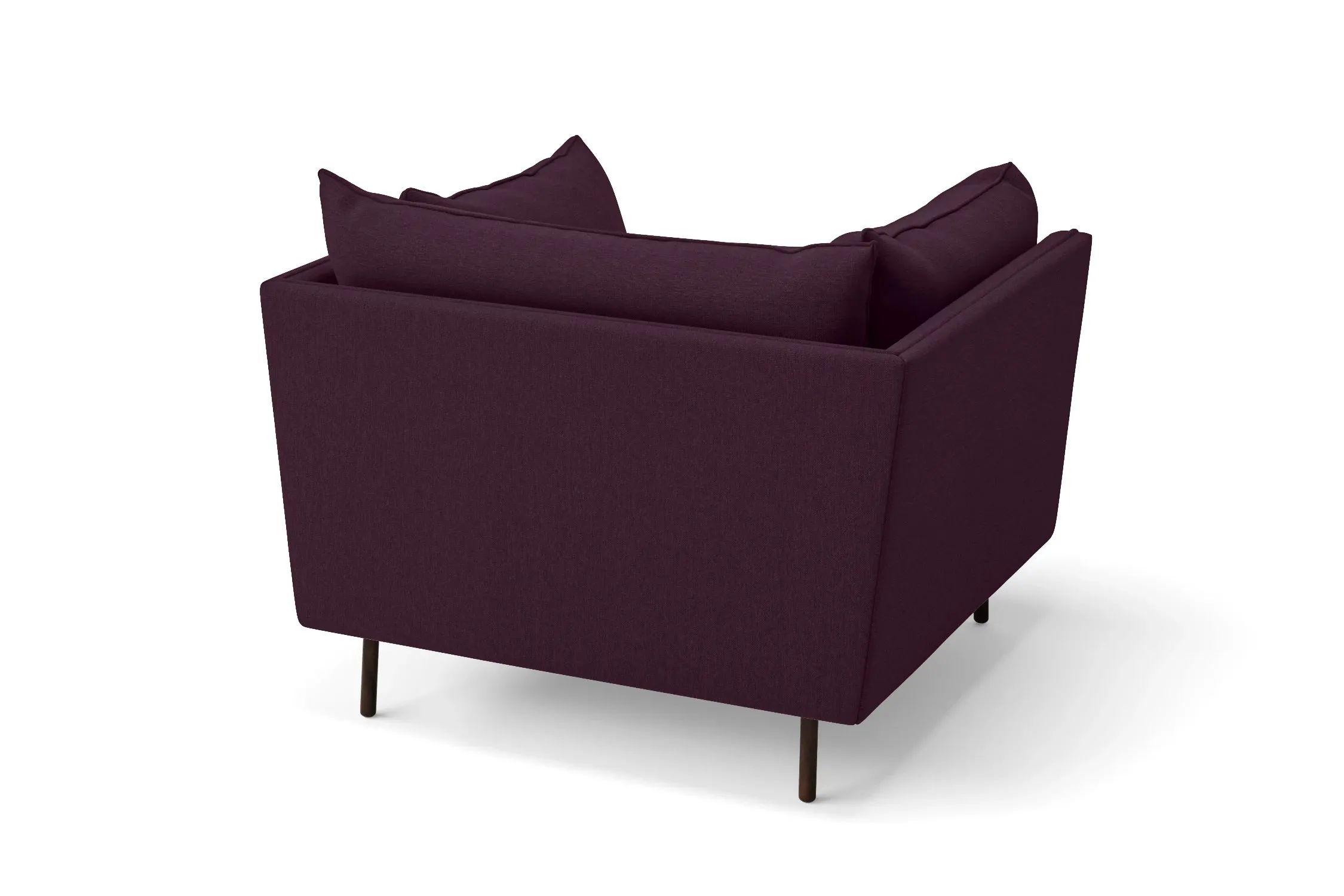 Pistoia Armchair Purple Linen Fabric