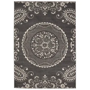 " Meticulous Medallion Charcoal Grey" (7'10" x 10') - 7'10" x 10'
