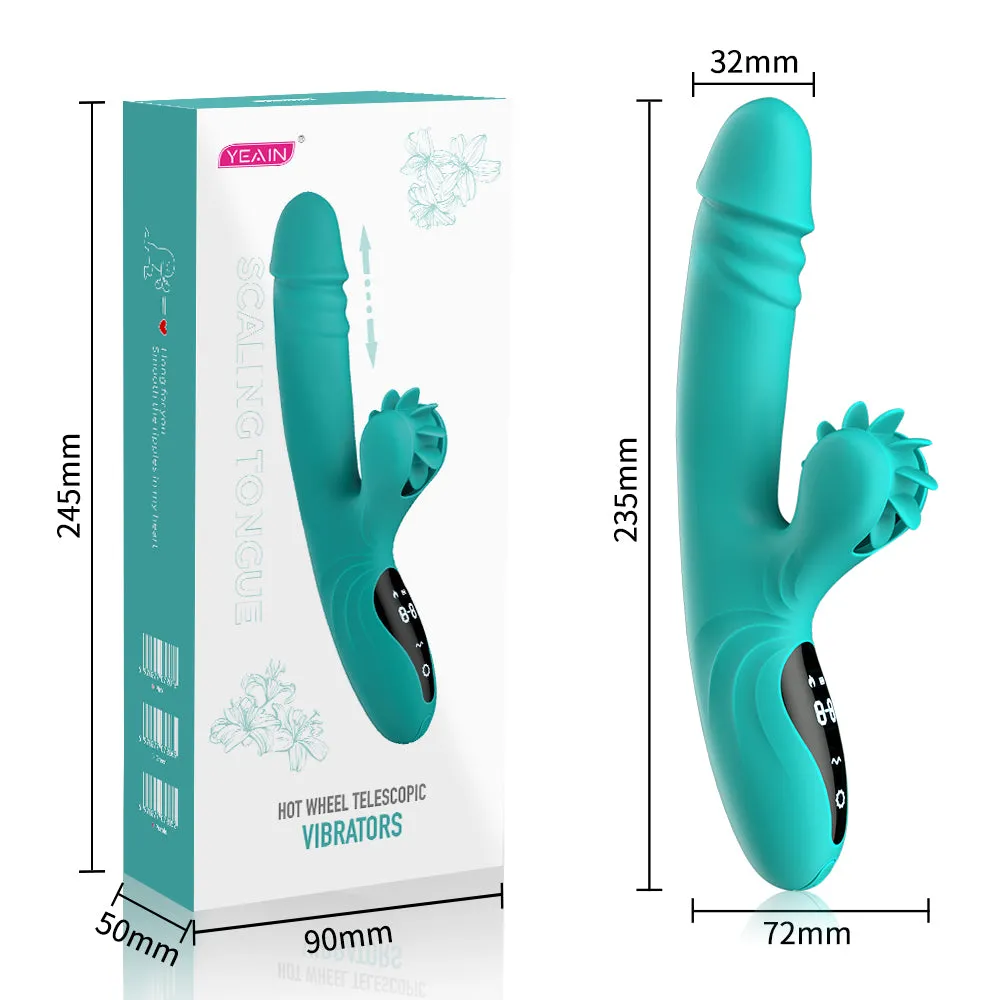 Quusvik Heated Masturbator with Rotating Tongue - Smart Female Sex Machine Toy