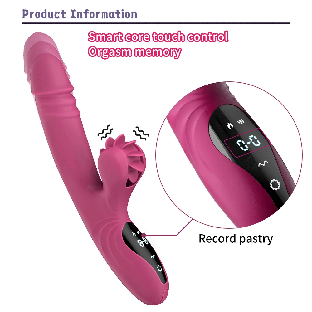 Quusvik Heated Masturbator with Rotating Tongue - Smart Female Sex Machine Toy