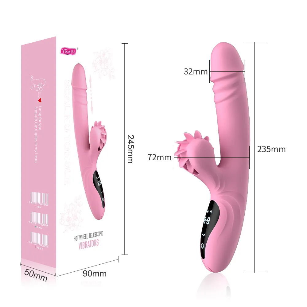 Quusvik Heated Masturbator with Rotating Tongue - Smart Female Sex Machine Toy