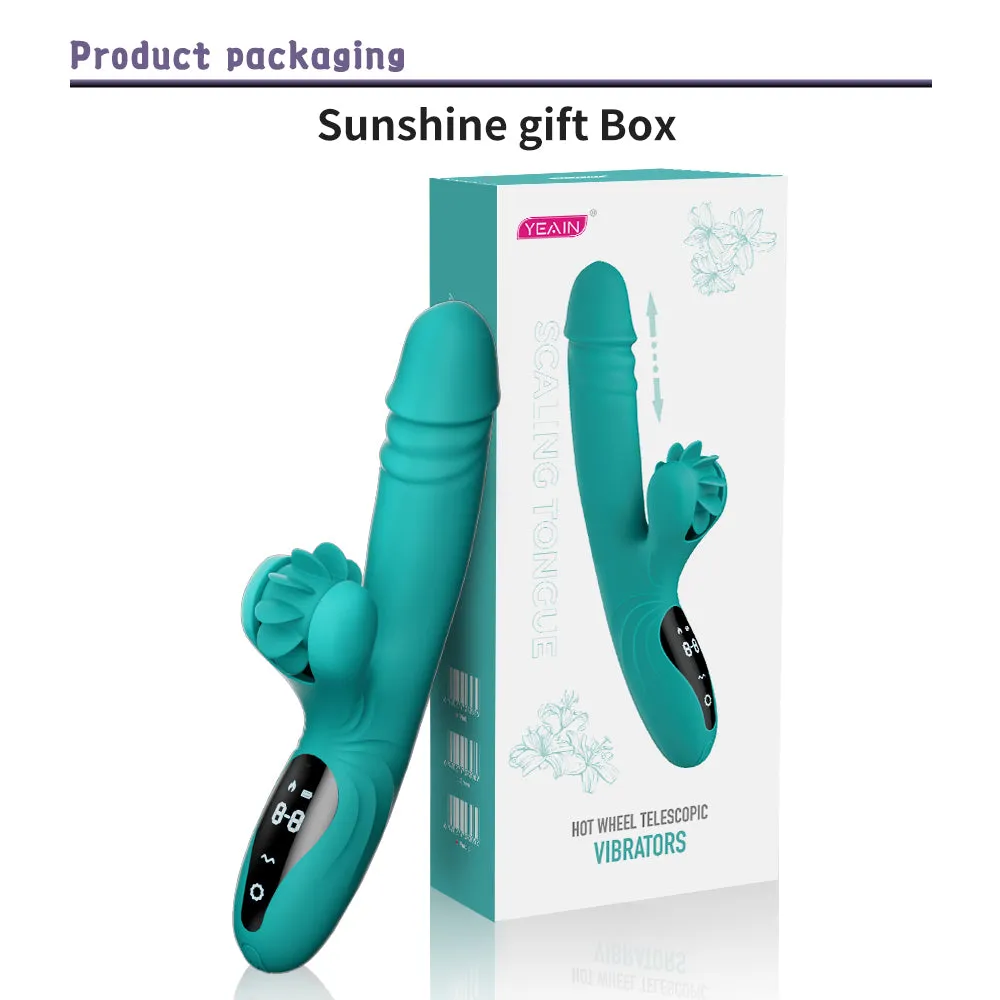 Quusvik Heated Masturbator with Rotating Tongue - Smart Female Sex Machine Toy