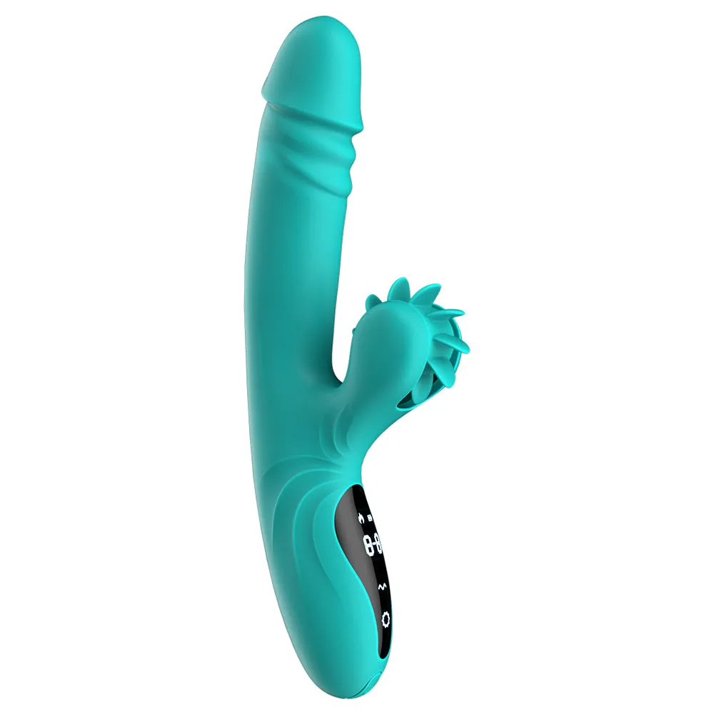 Quusvik Heated Masturbator with Rotating Tongue - Smart Female Sex Machine Toy