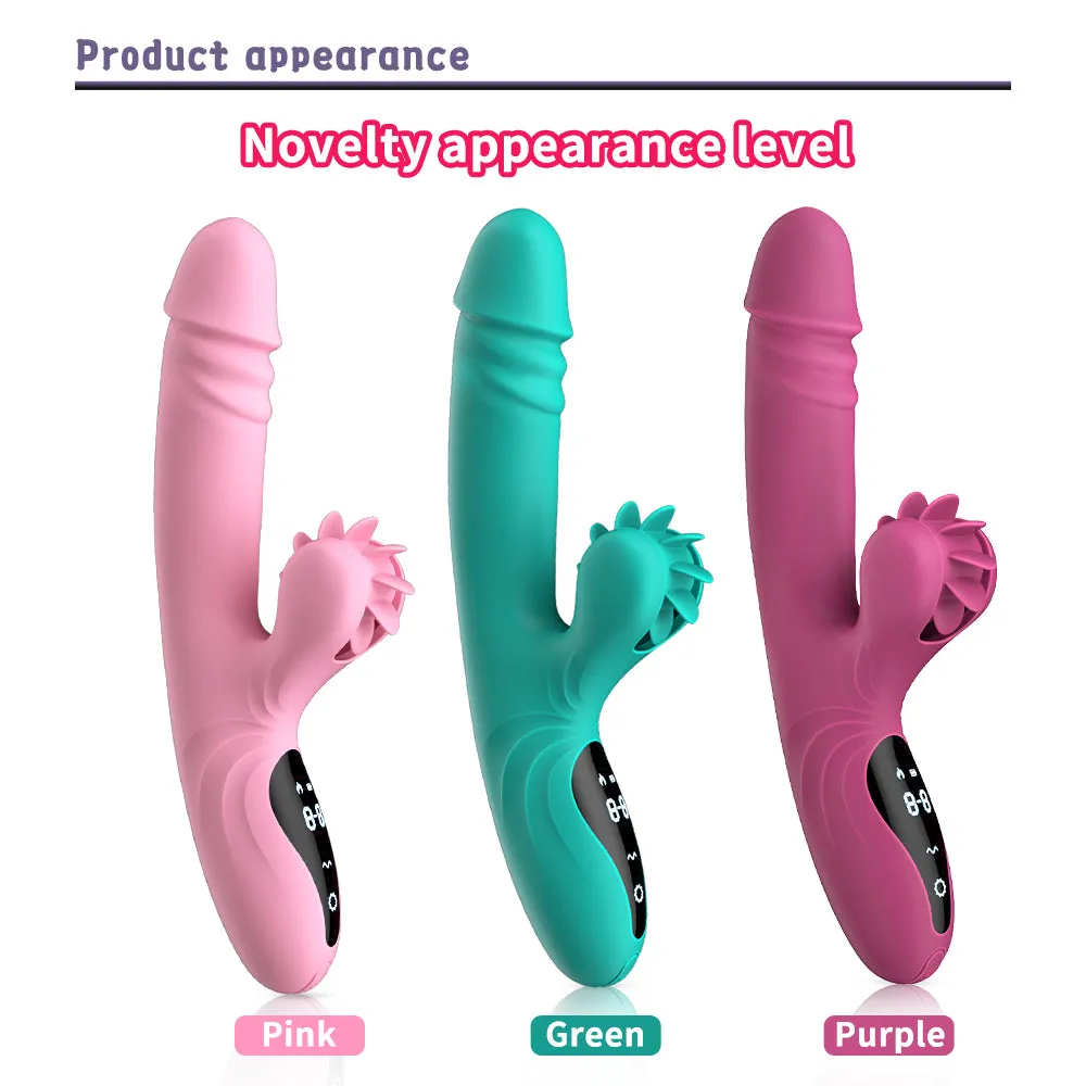 Quusvik Heated Masturbator with Rotating Tongue - Smart Female Sex Machine Toy