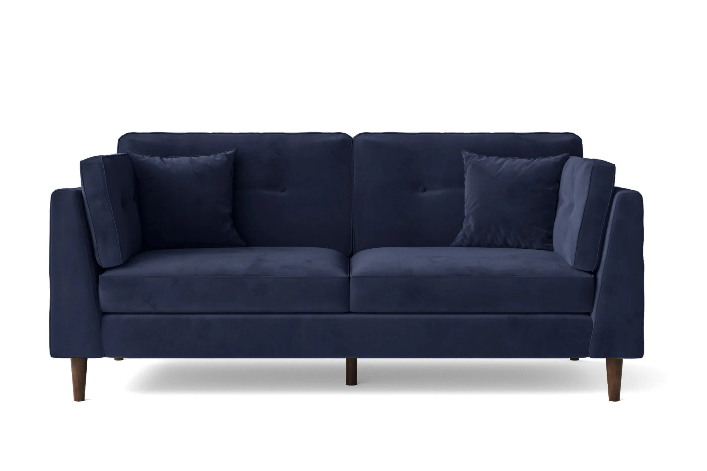 Ragusa 3 Seater Sofa Dark Blue Velvet