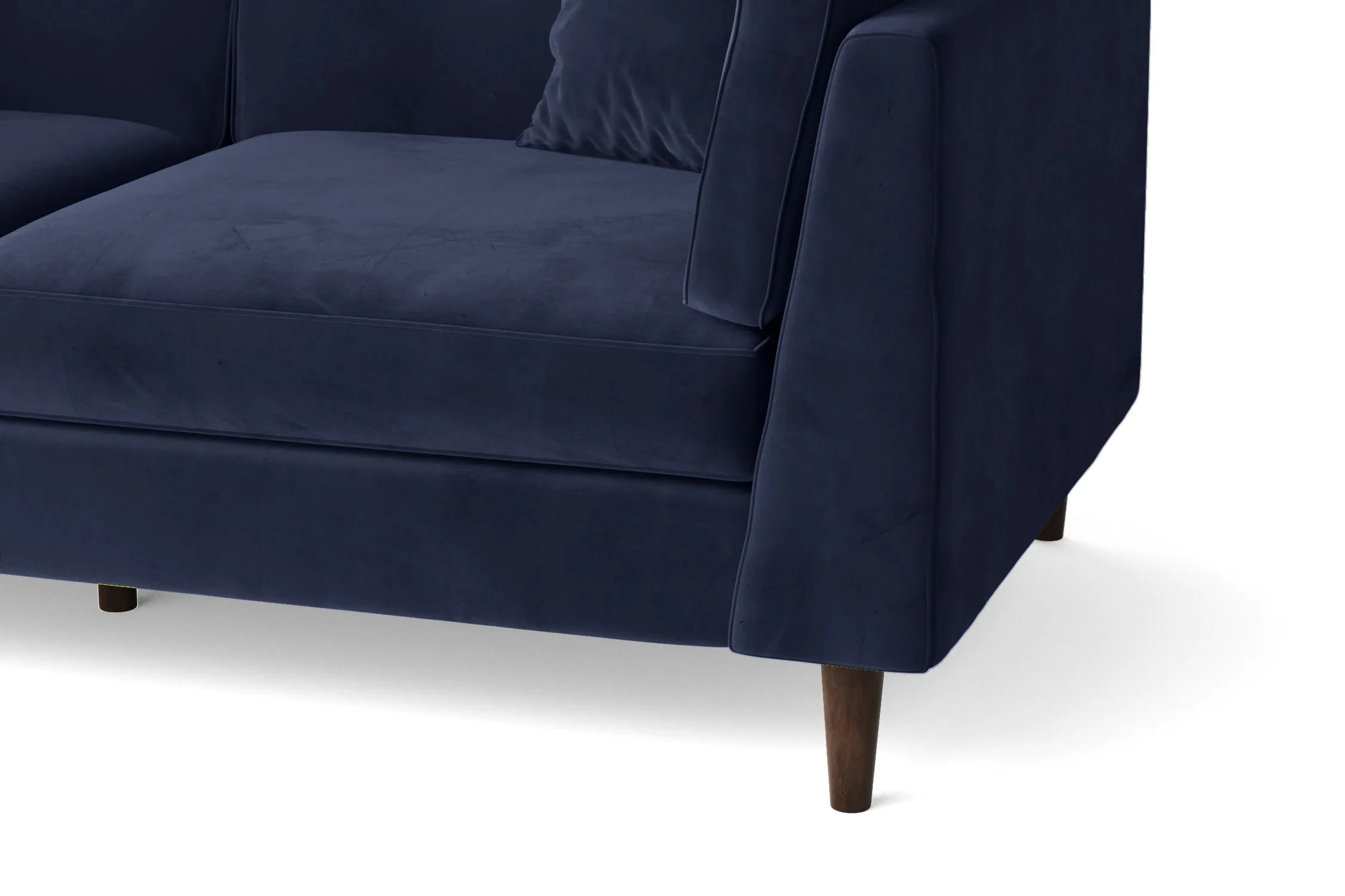 Ragusa 3 Seater Sofa Dark Blue Velvet