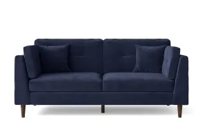 Ragusa 3 Seater Sofa Dark Blue Velvet
