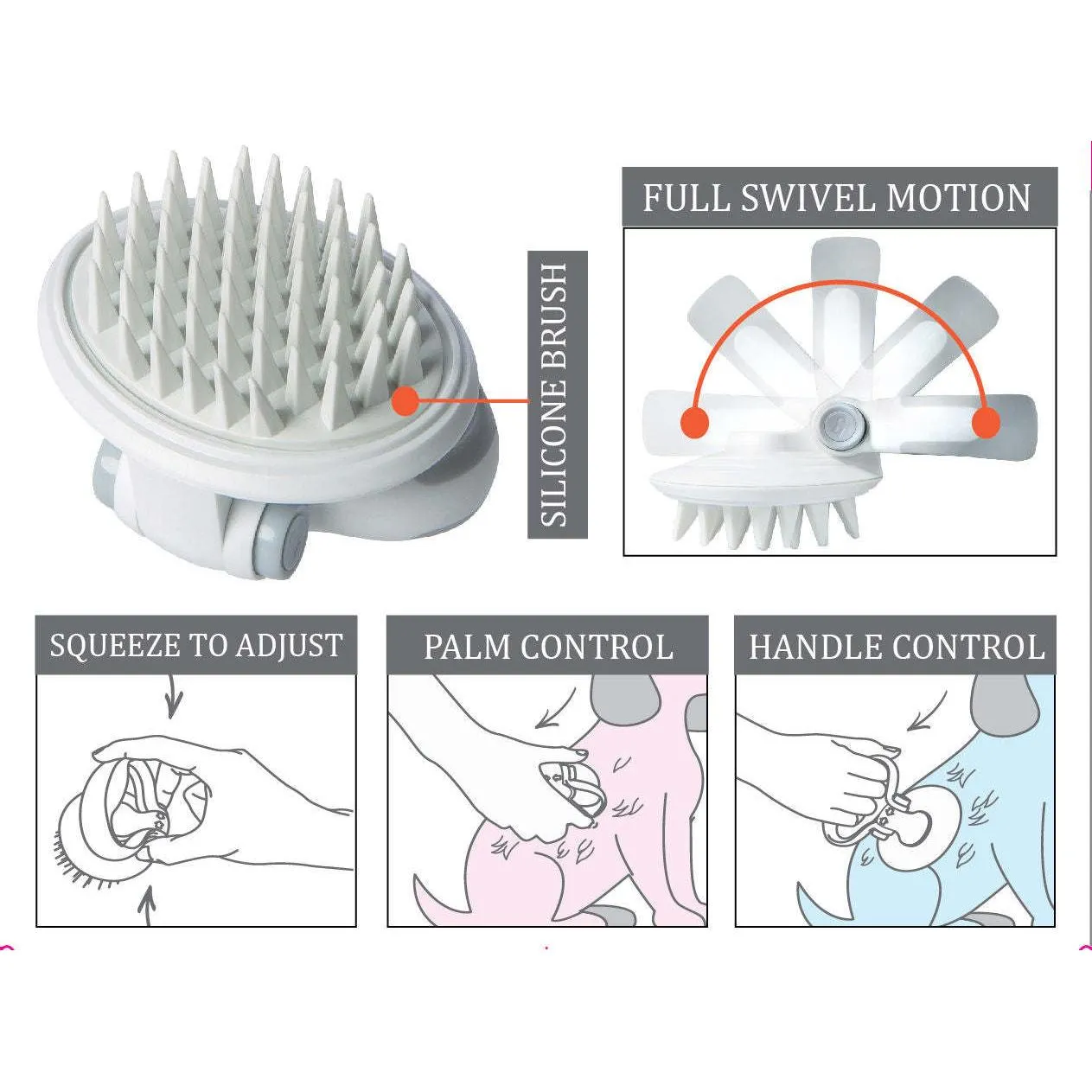 Silicone Massage Brush Care