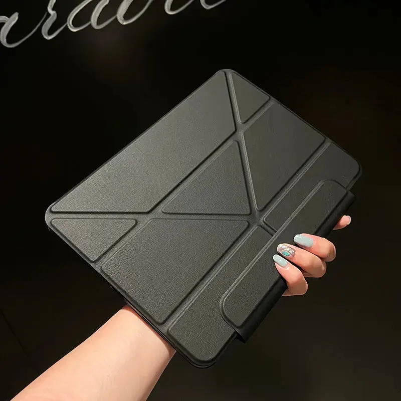 Suitable For Ipad 10 Generation Ring Y Folding Buckle Protective Cover Pro11 Rotating Magnetic Attraction Air5 Two-in-one Split Shell