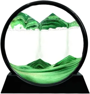 TRENDG Liquid Motion Display Flowing Rotating Sand Frame