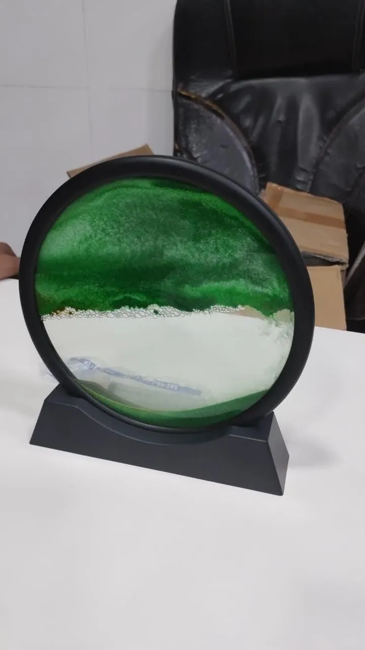 TRENDG Liquid Motion Display Flowing Rotating Sand Frame