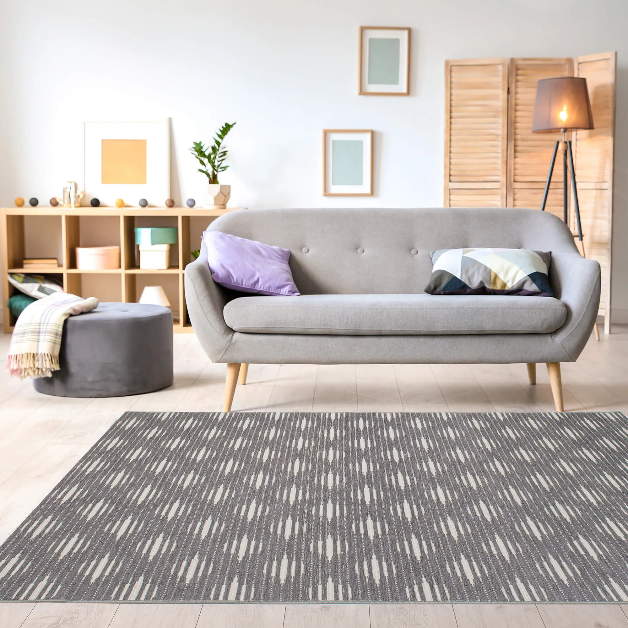 Vista Grey Diamond Indoor / Outdoor Rug