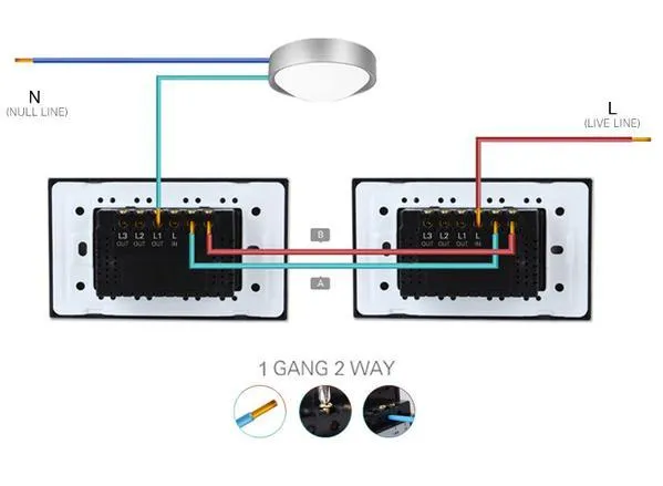 XT1111WHZW - Glass Panel Touch Light Switch